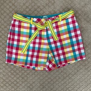 Slazenger Multi-Colored Checker Plaid Scooter Golf Shorts NEW